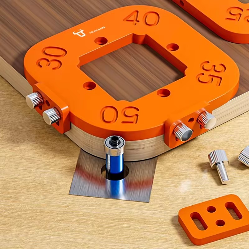 Woodworking Design Software - Holzbearbeitungsfräser-Eckenradius-Vorlagen Jig R10 bis R50 Routing