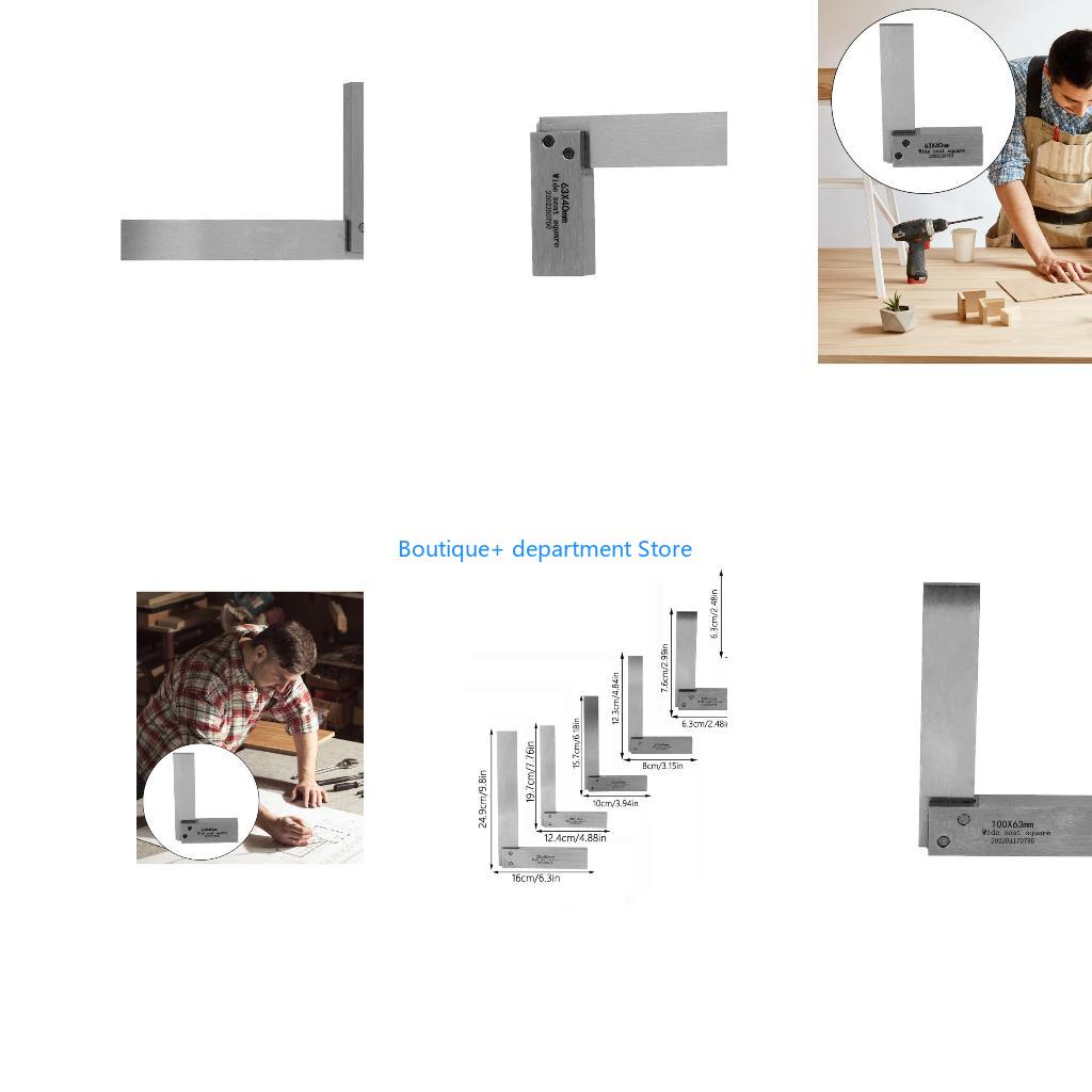 Woodworking For Engineers - E1PD Maschinist Square Wide Base Square