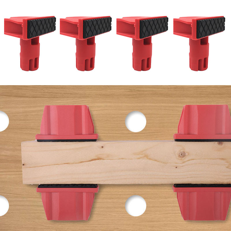 Woodworking Plans - 4 Stück Kunststoff-Bankhunde, Holzbearbeitungs-Bankstopper mit 20