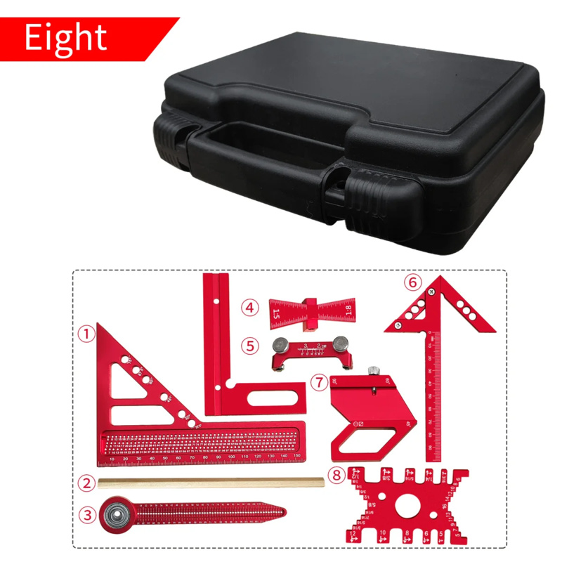 Woodworking Plans - Quadratisches Aluminium-Set für die Holzbearbeitung mit