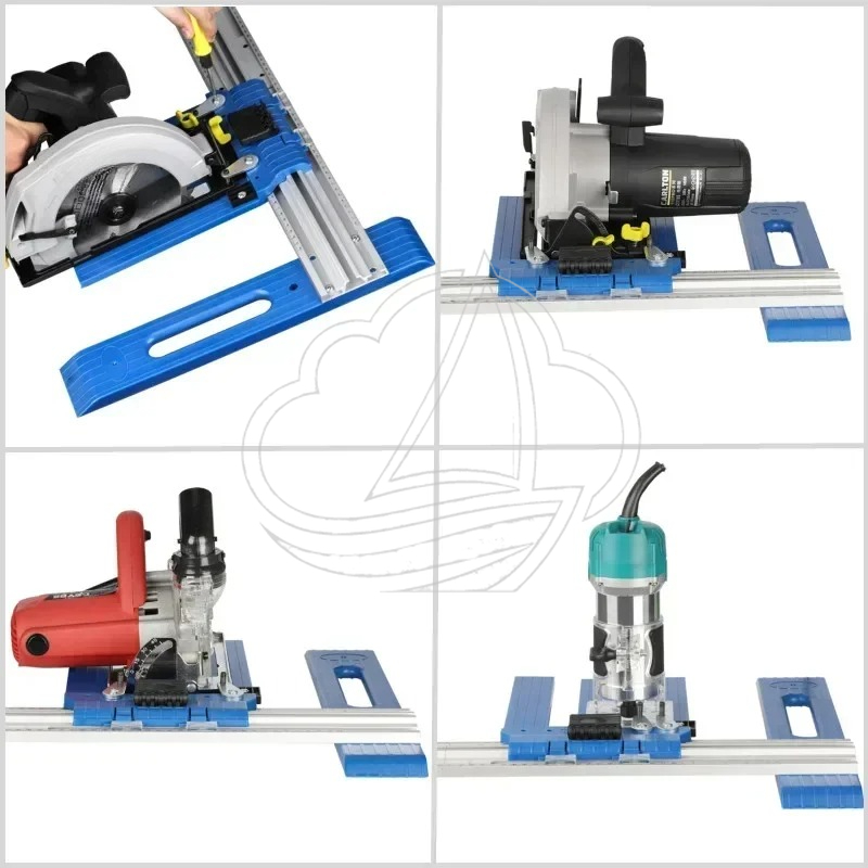 Woodworking Electric Saw - Holzbearbeitungs-Gleitrahmenführungsschiene, Elektrische Kreissäge-Trimm- und Schlitzfräsrahmen mit