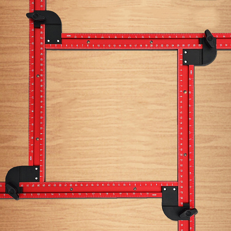 Woodworking Design Software - 59cm einstellbare quadratische Fräser schablonen führung,