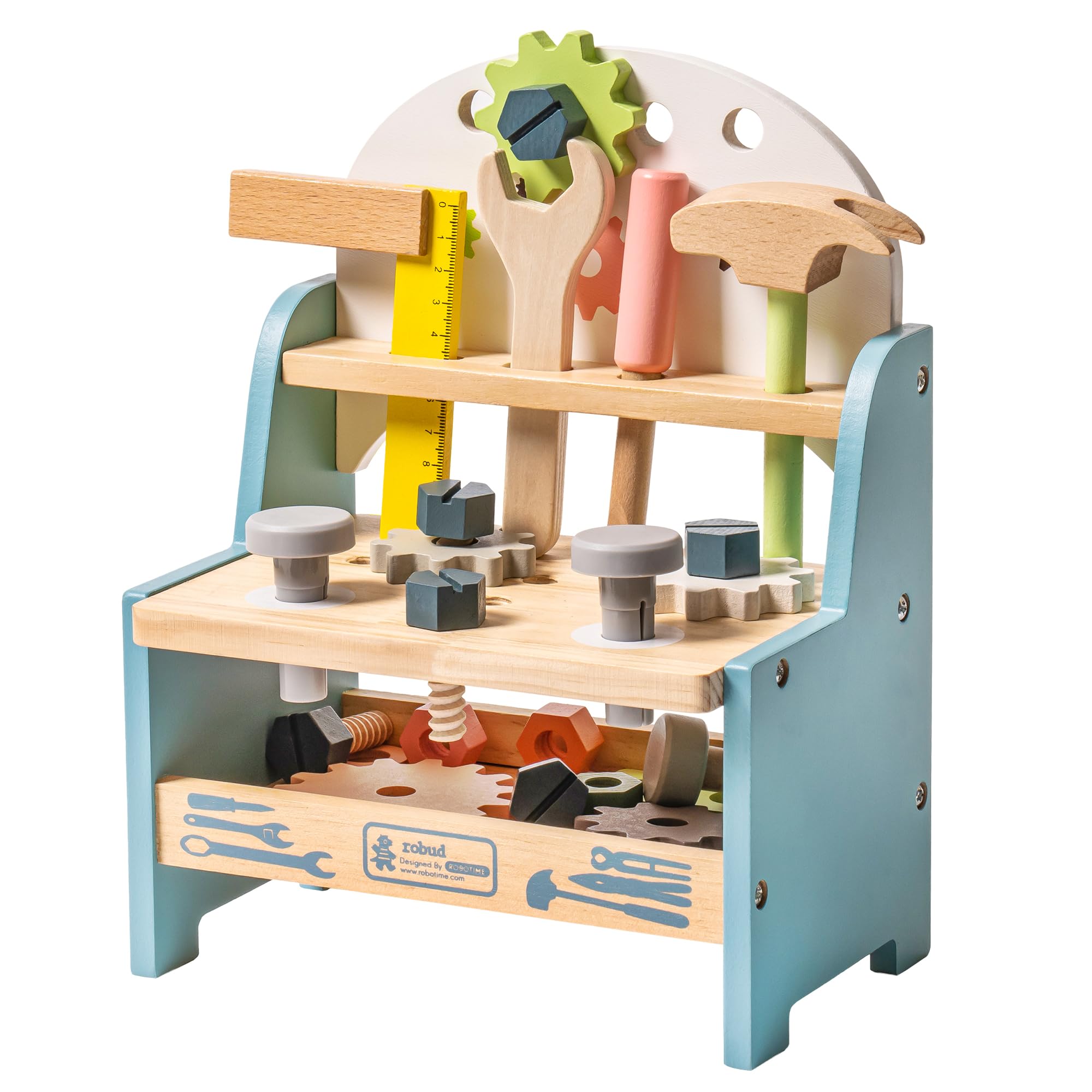 Woodworking Plans - ROBUD Mini Holz-Werkbank-Set Rollenspiel-Set Montessori-Spielzeug Ideales