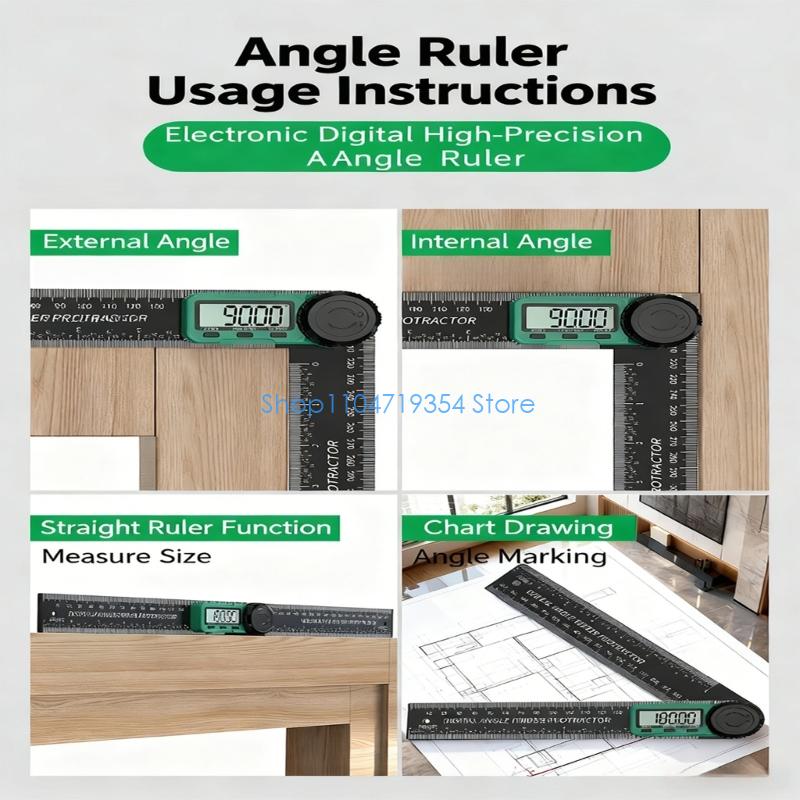 Woodworking For Engineers - 0XLD Präzisions-Winkelmesser-Werkzeug mit digitaler Anzeige, solide