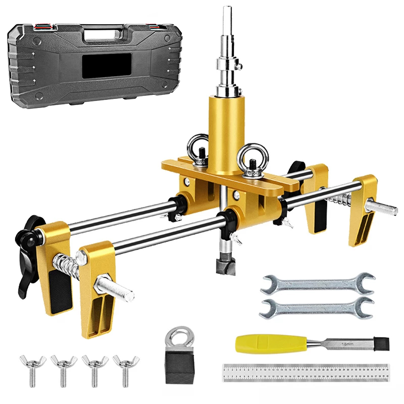 Woodworking Design Software - Holztür-Installationswerkzeug: Schlossloch-Öffner-Set, Türschloss-Einsteckschablone, Holzbearbeitungs-Werkzeug zum Öffnen