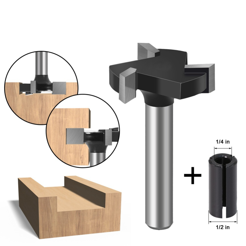 4-Schneiden-T-Nutenfräser mit  – Router Bits For Woodworking Bewertung und Preis